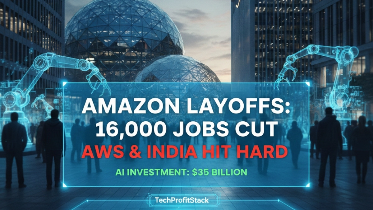 Amazon corporate layoffs January 2026 impact on AWS and India tech hubs.